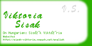 viktoria sisak business card